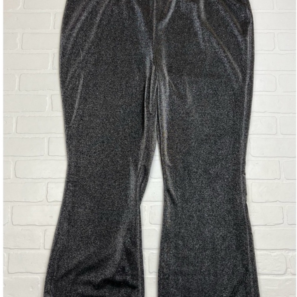 Maurices Sparkly Gray Wide Leg Pants